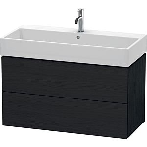 Duravit L-Cube meuble sous-vasque LC627801616 98,4x 45,9 cm, Eiche schwarz , 2 tiroirs, suspendu