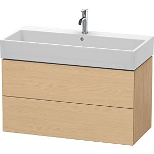 Duravit L-Cube Waschtisch-Unterschrank LC627803030 98,4x 45,9 cm, Eiche natur, 2 Schubkästen, wandhängend