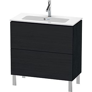 Duravit L-Cube Waschtisch-Unterschrank LC667401616 82 x 39,1 cm, Eiche schwarz, 2 Auszüge, stehend