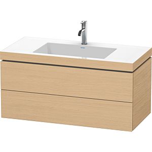 Duravit L-Cube vanity unit LC6928O3030 100 x 48 cm, 2000 tap hole, Eiche natur , 2 drawers