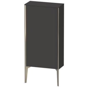XViu Duravit high cabinet XV1306RB180 50x24x89cm, matt champagne, door on the right, graphite supermatt