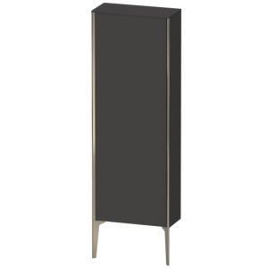 XViu Duravit haute XV1316LB180 50x24x133cm, champagne mat, porte à gauche, graphite supermat