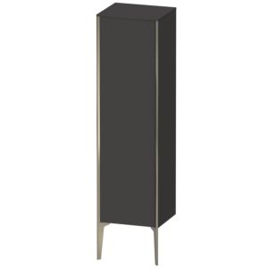 XViu Duravit high cabinet XV1325RB180 40x36x133cm, matt champagne, door on the right, graphite supermatt