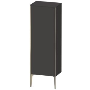 XViu Duravit high cabinet XV1326RB180 50x36x133cm, matt champagne, door on the right, graphite supermatt