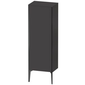 XViu Duravit haute XV1326LB280 50x36x133cm, noir mat, porte à gauche, graphite supermatt