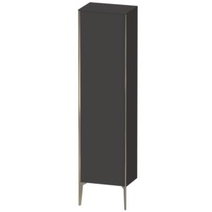 Duravit XViu cabinet XV1336LB180 50x36x177cm, matt champagne, door on the left, graphite supermatt