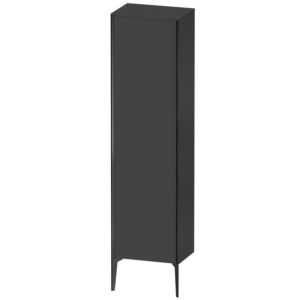 Duravit XViu Hochschrank XV1336RB280 50x36x177cm, schwarz matt, Tür rechts, graphit supermatt