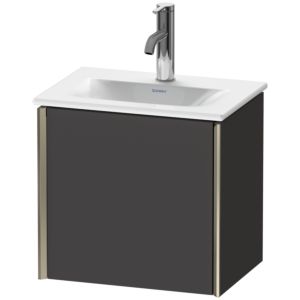 XViu Duravit vasque XV4030RB180 43x31x39,7cm, 2000 , champagne mat, porte à droite, graphite supermat