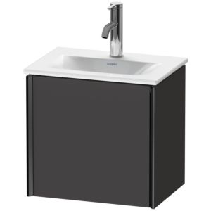Duravit XViu vanity unit XV4030LB280 43x31x39.7cm, 2000 door, black matt, left, graphite super matt