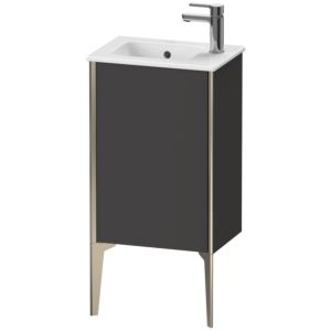 XViu Duravit vasque XV4480LB180 41x29x59,4cm, debout, champagne mat, charnière à gauche, graphite super mat