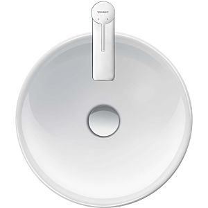 Duravit D-Neo Aufsatz-Waschtisch 23714000701 40cm, weiss wondergliss, ohne Überlauf, ohne Hahnloch