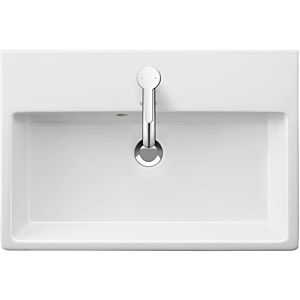 Duravit Vero Air Möbel-Waschtisch 2368600027 60x40cm, mit Hahnloch, mit Hahnlochbank, geschliffen, mit Überlauf, weiß