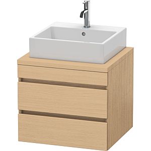 Duravit DuraStyle Waschtisch-Unterschrank DS531503030 60 x 54,8 cm, Eiche natur, für Konsole, 2 Schubkästen