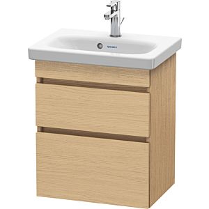 Duravit DuraStyle Waschtisch-Unterschrank DS640303030 50 x 36,8 cm, Eiche natur, 2 Schubkästen, wandhängend