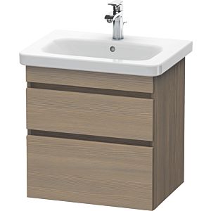 Duravit DuraStyle vasque DS648003535 58 x 44,8 cm, chêne terra, 2 tiroirs, suspendu