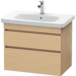 Duravit DuraStyle Waschtisch-Unterschrank DS648103030 73 x 44,8 cm, Eiche natur, 2 Schubkästen, wandhängend