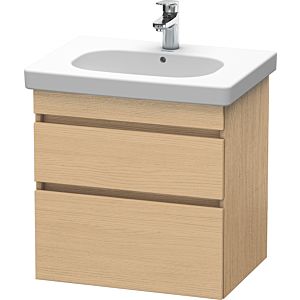 Duravit DuraStyle Waschtisch-Unterschrank DS648303030 60 x 45,3 cm, Eiche natur, 2 Schubkästen, wandhängend