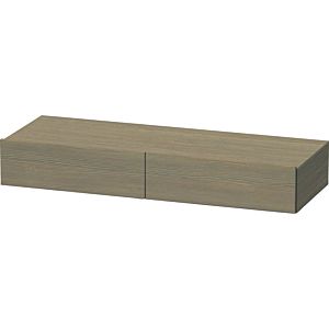 Duravit DuraStyle étagère tiroir DS827103535 120 x 44 cm, 2 tiroirs, chêne terra, avec support console