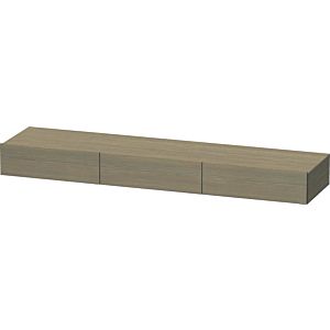 DuraStyle Duravit match0 DS827303535 180 x 44 cm, 3 tiroirs, chêne terra, avec support console