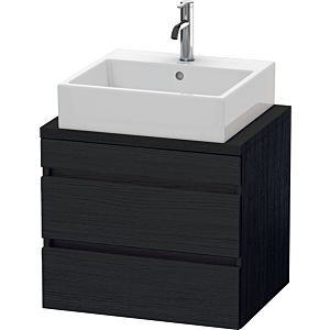 Duravit DuraStyle Waschtisch-Unterschrank DS530501616 60 x 47,8 cm, Eiche schwarz, für Konsole, 2 Schubkästen