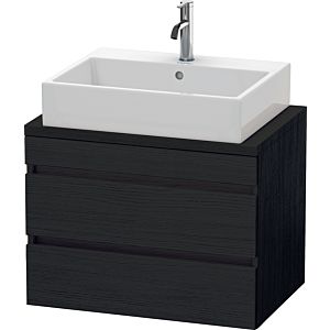 Duravit DuraStyle Waschtisch-Unterschrank DS530601616 70 x 47,8 cm, Eiche schwarz, für Konsole, 2 Schubkästen