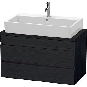 Duravit DuraStyle Waschtisch-Unterschrank DS530801616 90 x 47,8 cm, Eiche schwarz, für Konsole, 2 Schubkästen