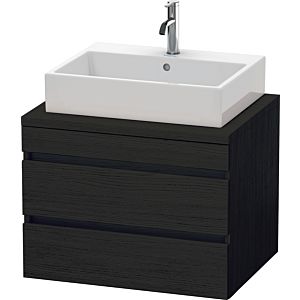 Duravit DuraStyle Waschtisch-Unterschrank DS531601616 70 x 54,8 cm, Eiche schwarz, für Konsole, 2 Schubkästen