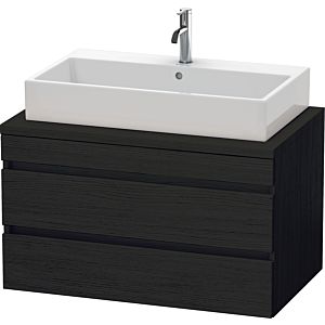 Duravit DuraStyle meuble sous-vasque DS531801616 90 x 54,8 cm, Eiche schwarz , pour console, 2 tiroirs