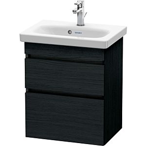 Duravit DuraStyle Waschtisch-Unterschrank DS640301616 50 x 36,8 cm, Eiche schwarz, 2 Schubkästen, wandhängend