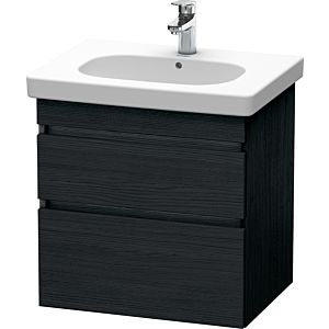 Duravit DuraStyle Waschtisch-Unterschrank DS648301616 60 x 45,3 cm, Eiche schwarz, 2 Schubkästen, wandhängend