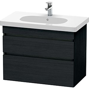 Duravit DuraStyle Waschtisch-Unterschrank DS648401616 80 x 45,3 cm, Eiche schwarz, 2 Schubkästen, wandhängend