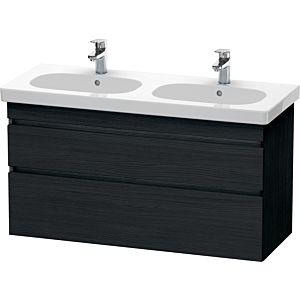 Duravit DuraStyle Waschtisch-Unterschrank DS648601616 115 x 45,3 cm, Eiche schwarz, 2 Schubkästen, wandhängend