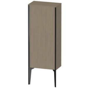 XViu Duravit 40x24x89cm de XV1305RB235 haute armoire, noir mat, porte à droite, terre chêne