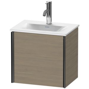 Duravit XViu vanity unit XV4030RB235 43x31x39.7cm, 2000 door, matt black, right, terra oak