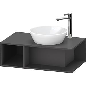 Duravit D-Neo DE493804949 80 x 48 cm, Graphite Matt , 2000 compartment, 2000 console plate, wall-mounted