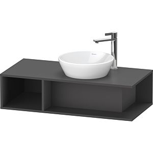 Duravit D-Neo DE493904949 100 x 48 cm, Graphite Mat , 2000 compartiment, 2000 console console, montage mural