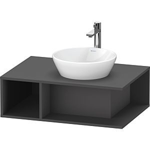 Duravit D-Neo DE495804949 80 x 55 cm, Graphite Matt , 2000 compartment, 2000 console plate, wall-mounted