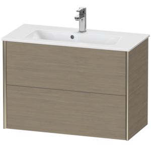 Duravit XViu vanity unit XV41790B135 81 x 56 x 39 cm, terra oak, 2 drawers, wall-hung, matt champagne