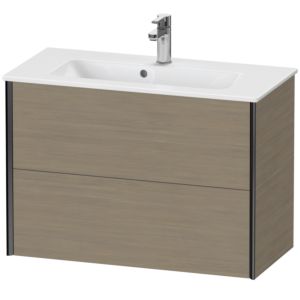 Duravit XViu vanity unit XV41790B235 81 x 56 x 39 cm, terra oak, 2 drawers, wall-hung, matt black