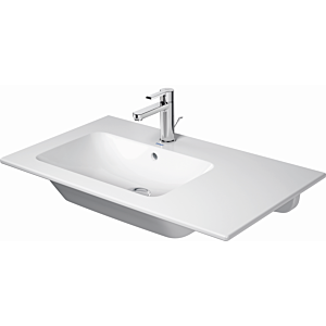 Duravit Me by Starck furniture washbasin 2345830060 83x49cm, asymmetrical, basin left, with overflow, tap hole bank, without tap hole, white