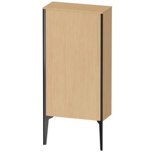 XViu Duravit high cabinet XV1306RB230 50x24x89cm, matt black, door on the right, Eiche natur
