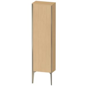 XViu Duravit high cabinet XV1315LB130 40x24x133cm, matt champagne, door on the left, Eiche natur