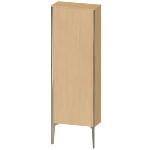XViu Duravit high cabinet XV1316RB130 50x24x133cm, matt champagne, door on the right, Eiche natur