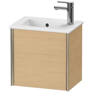 Duravit XViu vanity unit XV4024LB130 41x29x40cm, wall-hung, matt champagne, Eiche natur