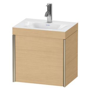 Duravit XViu vasque XV4630OB130C 45x33,3cm, 2000 , gauche, 2000 , champagne mat, Cadres C, Eiche natur