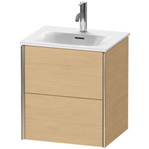 Duravit XViu vanity unit XV41310B130 51x42x55.7cm, 2 drawers, matt champagne, Eiche natur