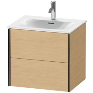 Duravit XViu vanity unit XV41320B230 61 x 55.7 x 48 cm, Eiche natur , 2 drawers, matt black