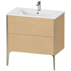 Duravit XViu vanity unit XV44820B130 81 x 59.4 x 48 cm, Eiche natur , standing, matt champagne