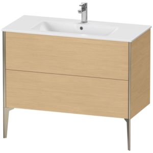 Duravit XViu meuble sous-vasque XV44830B130 101 x 59,4 x 48 cm, Eiche natur , debout, champagne mat