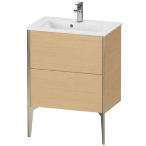 Duravit XViu meuble sous-vasque XV44880B130 61 x 59,4 x 39 cm, Eiche natur , debout, champagne mat